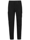 C.p. Company C.p.company Cotton Cargo Trousers In Black