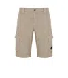 C.p. Company Twill Stretch Utility Shorts Cobblestone