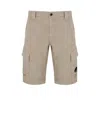C.p. Company Twill Stretch Utility Shorts Cobblestone