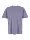 C.p. Company Violet T-shirt With Logo Printed On The Front