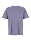 C.p. Company Violet T-shirt With Logo Printed On The Front In Purple