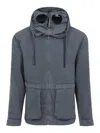 C.p. Company C.p.company Wax Explorer Jacket With Goggle Details In Green