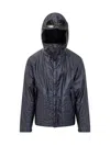 C.p. Company Wax Linen Jacket Google In Blue