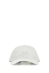 C.p. Company Men White Cotton Baseball Cap In White