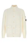 C.p. Company C.p.company White Cotton Cardigan