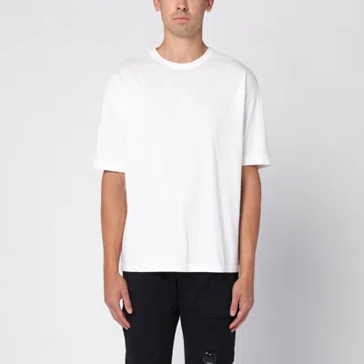 C.P. COMPANY C.P. COMPANY WHITE COTTON CREW-NECK T-SHIRT