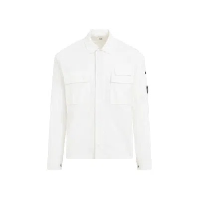 C.p. Company Cp Company Cotton Shirt In Gauze White