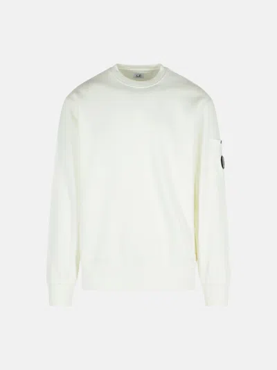 C.p. Company White Cotton Sweatshirt