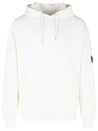 C.p. Company White Cotton Sweatshirt
