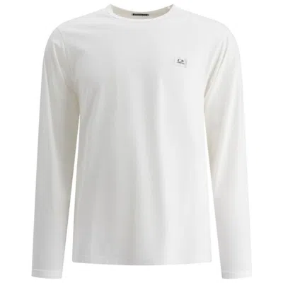 C.P. COMPANY WHITE COTTON T-SHIRT
