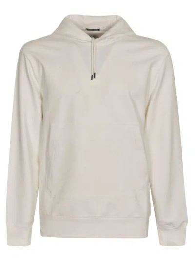 C.p. Company White Stretch-cotton Jersey Hoodie In Neutral
