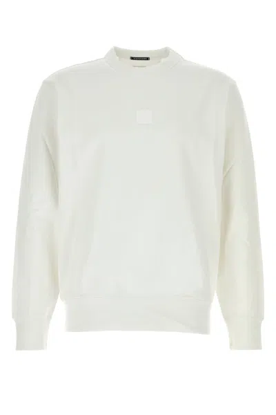 C.p. Company White Stretch Cotton Sweatshirt