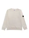 C.p. Company C. P. Company Knitwear Crew Neck In Merino Wool Felted In White