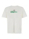 C.p. Company White T-shirt With Logo Printed On The Front And Back In Cotton Man In White