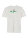 C.p. Company White T-shirt With Logo Printed On The Front And Back In Cotton Man In White