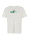 C.p. Company White T-shirt With Logo Printed On The Front And Back In Cotton Man In Multicolor