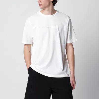 C.p. Company Metropolis Series Logo-patch T-shirt In White