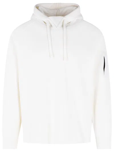 C.p. Company White Wool Blend Sweater