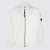 C.p. Company C.p.company Organic Gabardine Full Zip Overshirt In Gauze White