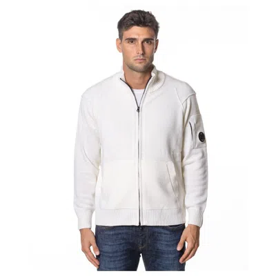 C.p. Company White Wool Sweater