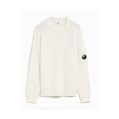 C.P. COMPANY WHITE WOOL SWEATER