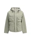 C.p. Company C. P. Company Hooded Nylon Jacket In Gray