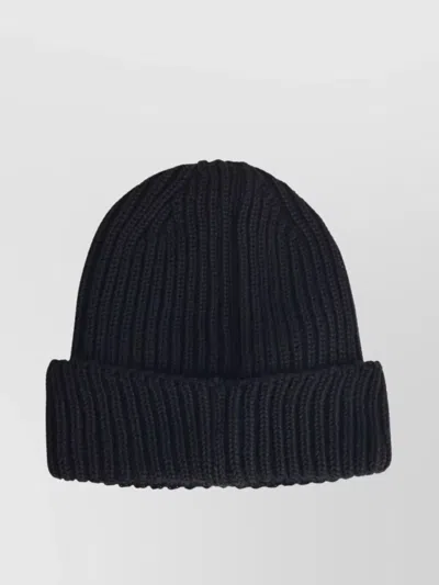 C.p. Company Wool Beanie Featuring Integrated Goggles In Black