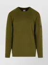 C.p. Company Wool Blend Raglan Sleeve Sweatshirt In Green