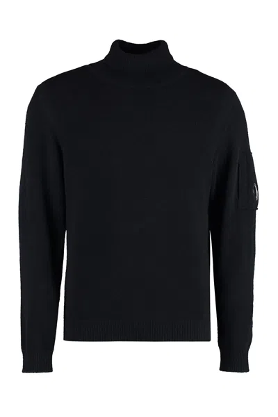 C.P. COMPANY WOOL BLEND TURTLENECK SWEATER