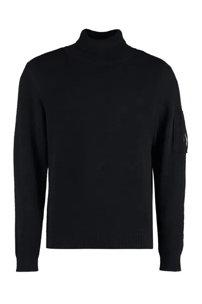 C.P. COMPANY C.P. COMPANY WOOL BLEND TURTLENECK SWEATER