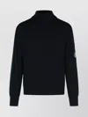 C.p. Company C.p.company Wool Blend Turtleneck Sweater In Black