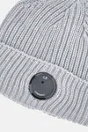 C.p. Company Lens Detail Beanie Hat In Gray