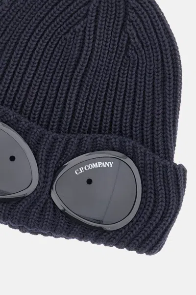 C.p. Company Wool Cap In Blue
