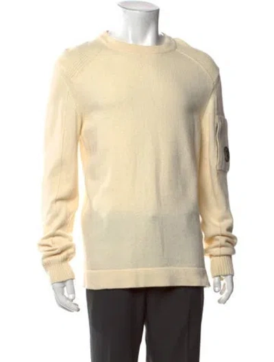 Pre-owned C.p. Company Wool Crew Neck Pullover In Neutral