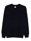 C.p. Company C.p.company Wool Crewneck Sweater In Blue