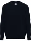C.p. Company C.p.company Wool Crewneck Sweater In Blue