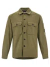 C.p. Company Wool Overshirt Shirt And Blouse Multicolor In Green
