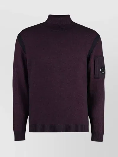 C.P. COMPANY WOOL TURTLENECK SWEATER ARM POCKET
