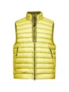 C.p. Company D.d. Zipped-sleeveless Gilet In Yellow