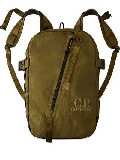 C.p. Company Zip-fastening Backpack In Green