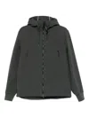 C.p. Company Zip-front Hooded Jacket In Black