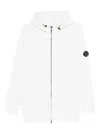 C.p. Company C.p.company Organic Gabardine Full Zip Overshirt In White