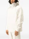 C.p. Company Zip-front Hooded Sweatshirt In White