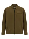 C.p. Company Contemporary Zip Closure Overshirt In Green