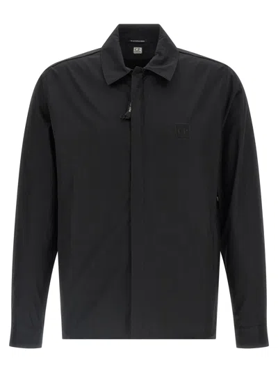 C.p. Company Zip Overshirt In Blue