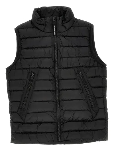 C.p. Company Kids' Zip Padded Gilet In Black