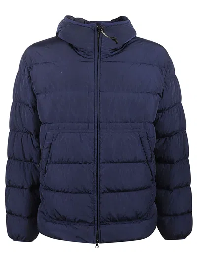 C.p. Company Zip Padded Jacket In Estate Blue