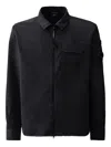 C.p. Company C.p.company Organic Gabardine Zipped Utility Overshi In Black
