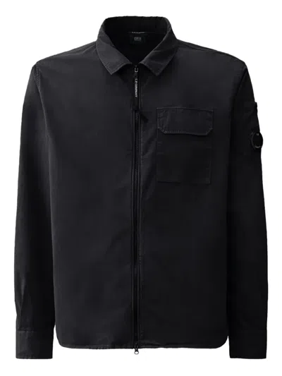C.P. COMPANY ZIP-POCKET COTTON OVERSHIRT