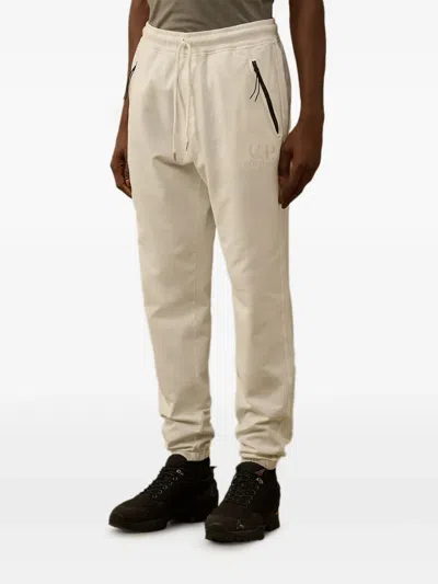 C.p. Company Zip-pocket Drawstring Sweatpants In Neutral